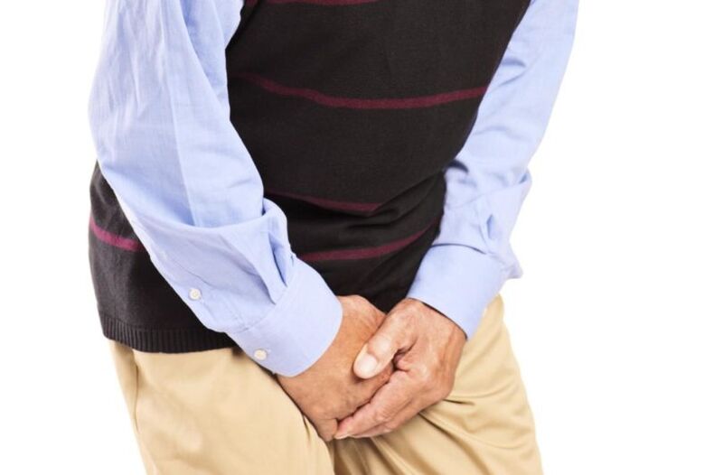 Une douleur lancinante dans les organes génitaux est le principal symptôme de la prostatite